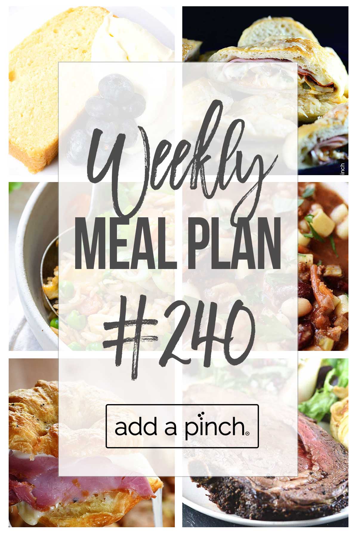 Discover Weekly Meal Plan #240: Family Favorites & WW Options